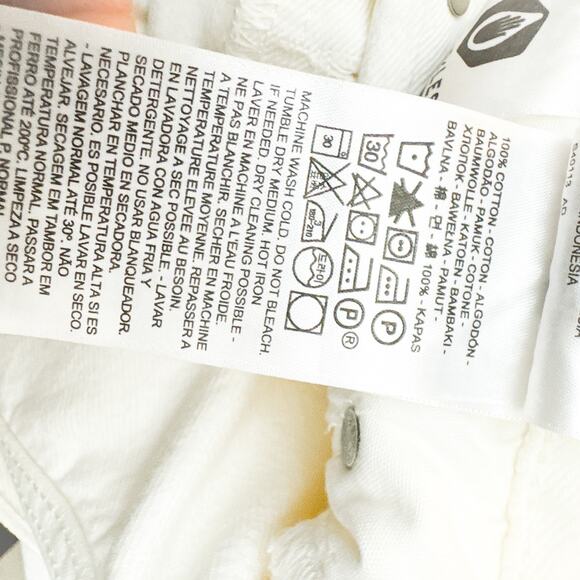 Levi's 501 Cream Denim Jeans Button Fly Size 26 x 26 - Picture 6 of 8